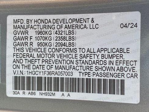 Used 2024 Honda Accord EX image 33