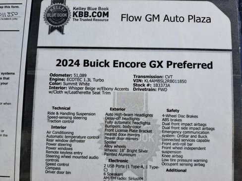 Used 2024 Buick Encore GX Preferred FWD image 35