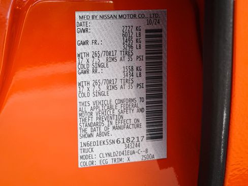 Used 2025 Nissan Frontier PRO-4X w/ Pro Convenience Package image 35