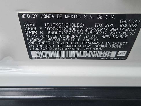 Used 2023 Honda HR-V EX-L image 14