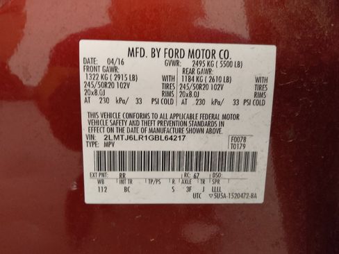 Used 2016 Lincoln MKX Reserve w/ Climate Package image 33