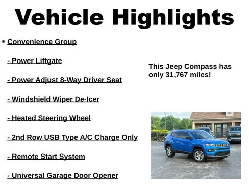 Used 2023 Jeep Compass Latitude w/ Convenience Group AWD/4WD image 39
