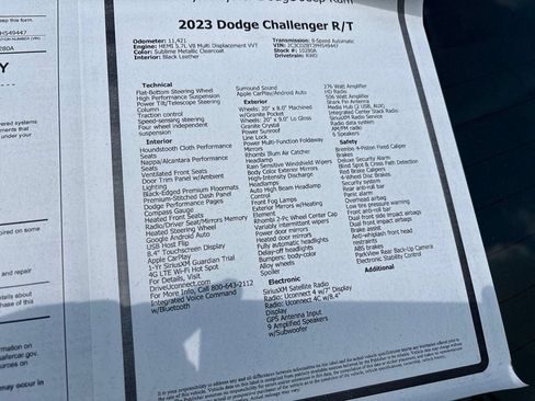Used 2023 Dodge Challenger R/T w/ Plus Package RWD image 24