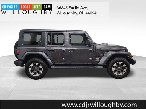 Used 2021 Jeep Wrangler Unlimited Sahara w/ Uconnect 4C Nav & Sound Group AWD/4WD image 4