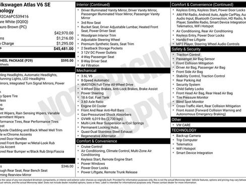 Used 2023 Volkswagen Atlas SE w/ Black Wheel Package image 6