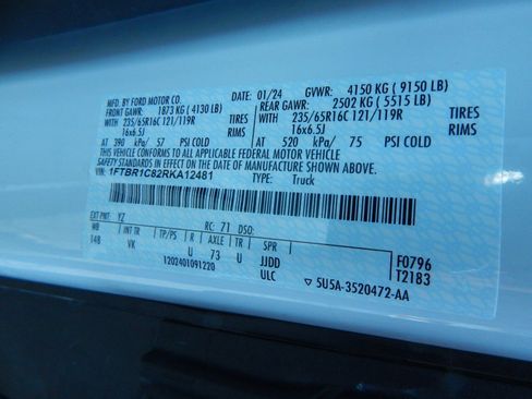 Used 2024 Ford Transit 250 148 Medium Roof w/ Load Area Protection Package image 27