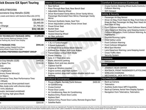 New 2026 Buick Encore GX Sport Touring w/ Advanced Technology Package image 16