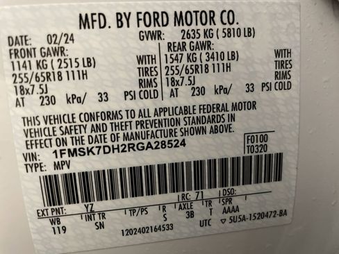 Used 2024 Ford Explorer XLT w/ Equipment Group 202A image 26