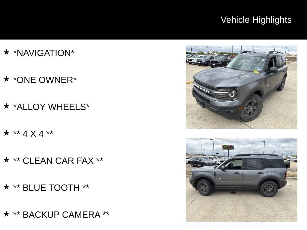 Used 2024 Ford Bronco Sport Big Bend w/ Convenience Package AWD/4WD image 4