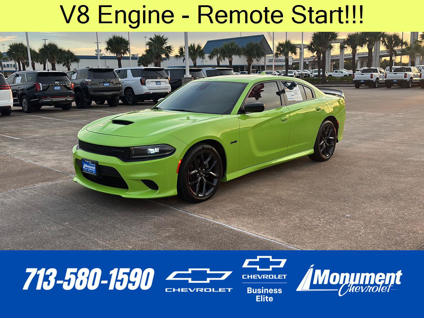 Used 2023 Dodge Charger R/T w/ Blacktop Package RWD image 1