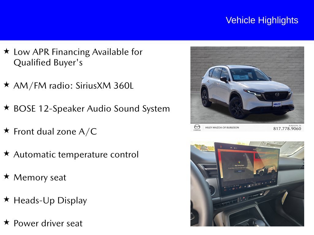 New 2026 MAZDA CX-5 2.5 S w/ Premium Plus Package AWD/4WD image 9