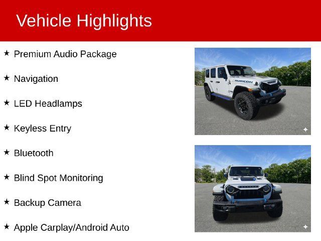 Used 2022 Jeep Wrangler Unlimited Rubicon 4xe w/ Steel Bumper Group AWD/4WD image 2