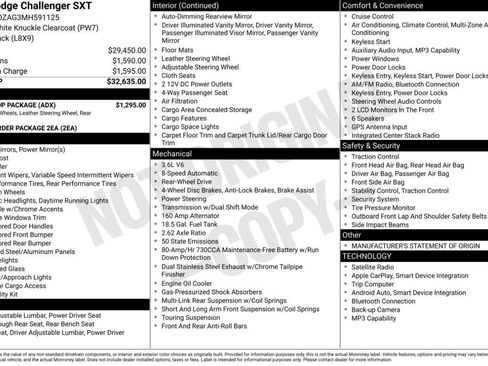 Used 2021 Dodge Challenger SXT w/ Blacktop Package RWD image 14