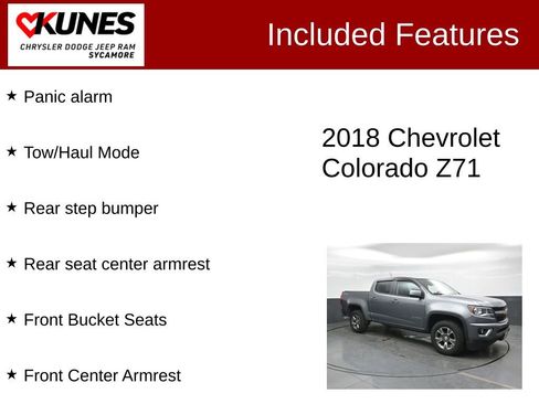 Used 2018 Chevrolet Colorado Z71 AWD/4WD image 4