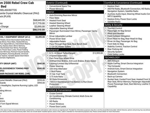 Used 2025 RAM 2500 Rebel w/ Rebel Level 1 Equipment Group image 6
