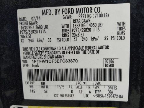 Used 2014 Ford F150 FX2 w/ Equipment Group 402A Luxury RWD image 33