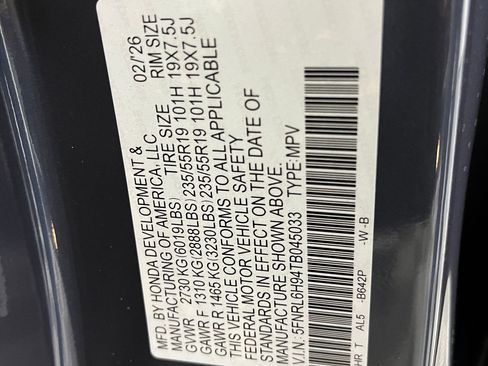 New 2026 Honda Odyssey Elite image 17