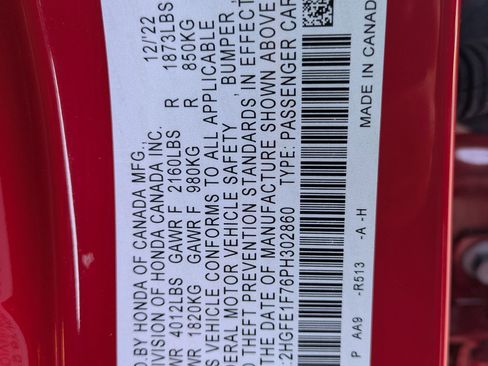 Certified 2023 Honda Civic EX image 32