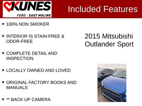 Used 2015 Mitsubishi Outlander Sport ES image 2