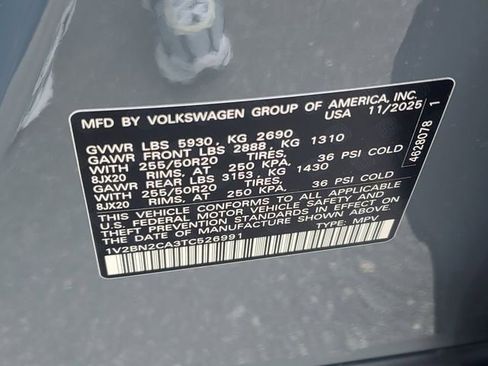 New 2026 Volkswagen Atlas SEL AWD/4WD image 32