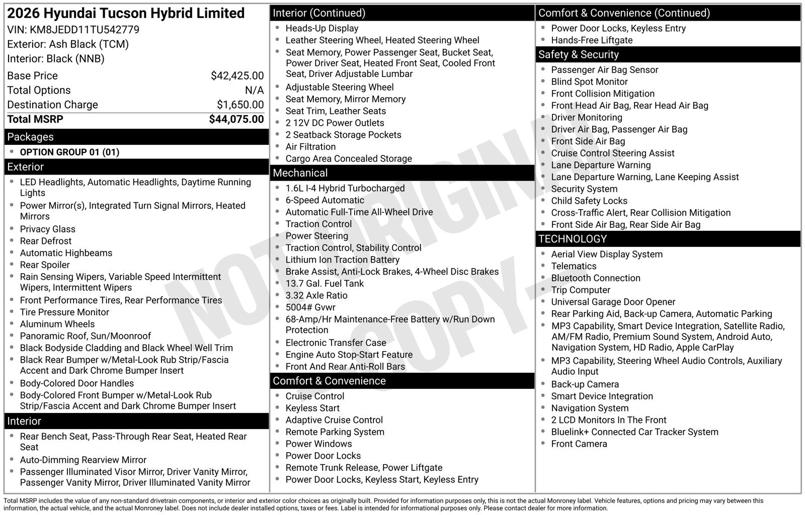 New 2026 Hyundai Tucson Limited AWD/4WD image 1