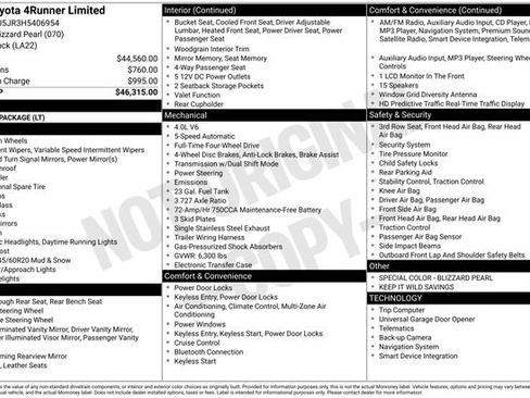 Used 2017 Toyota 4Runner Limited image 43