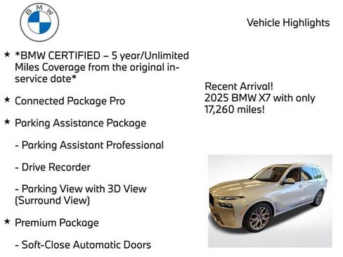 Used 2025 BMW X7 xDrive40i w/ Premium Package AWD/4WD image 4