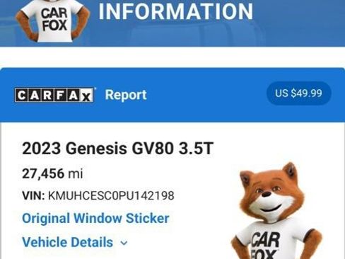 Used 2023 Genesis GV80 3.5T w/ Prestige Package AWD/4WD image 6