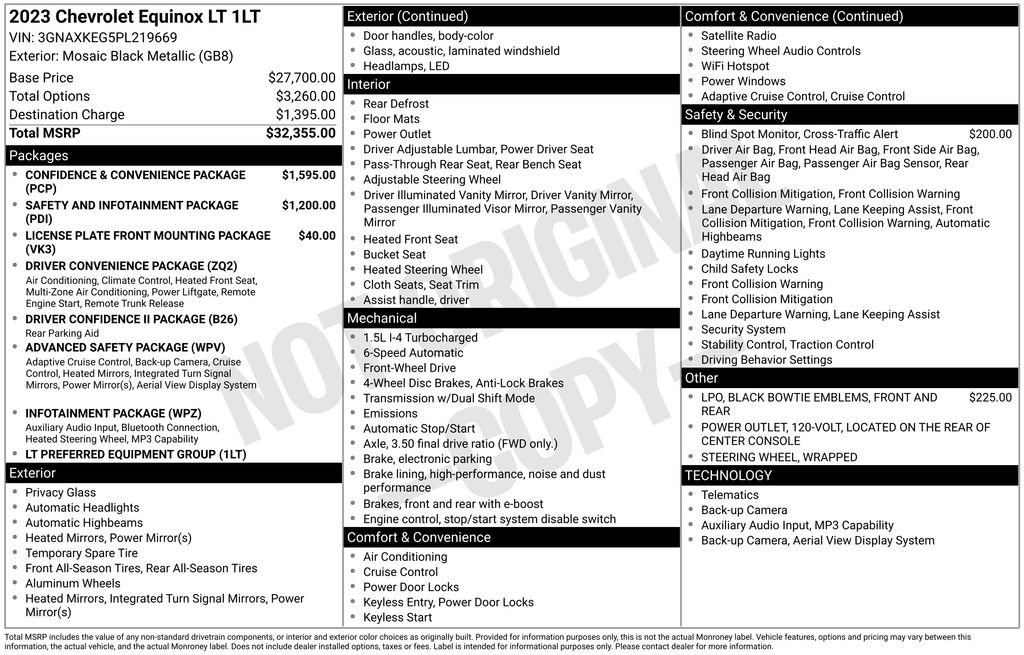 Used 2023 Chevrolet Equinox LT FWD image 42