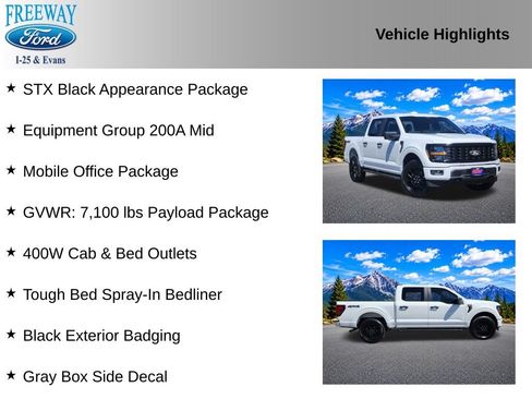 Used 2025 Ford F150 STX w/ STX Black Appearance Package AWD/4WD image 2