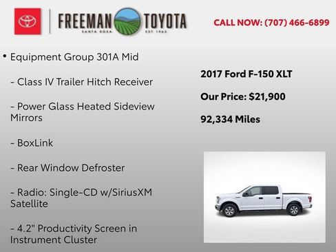 Used 2017 Ford F150 XLT w/ Equipment Group 301A Mid RWD image 5