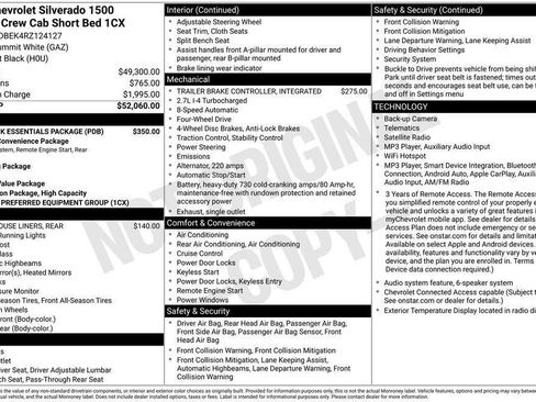 Used 2024 Chevrolet Silverado 1500 Custom w/ LPO, Dark Essentials Package AWD/4WD image 8