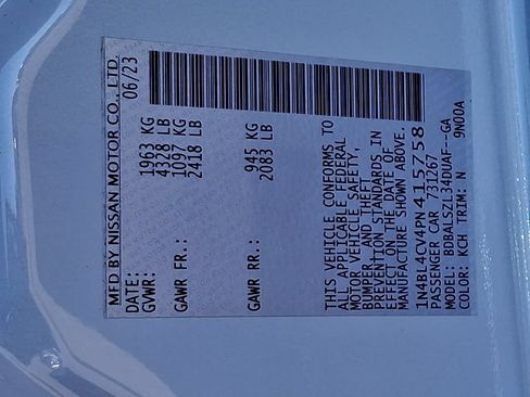Certified 2023 Nissan Altima 2.5 SR w/ SR Premium Package FWD image 27