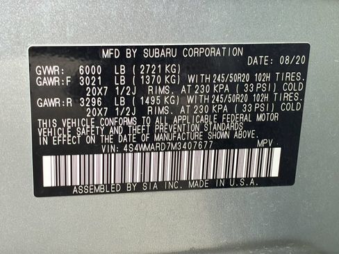 Used 2021 Subaru Ascent Touring w/ Popular Package #2A AWD/4WD image 31