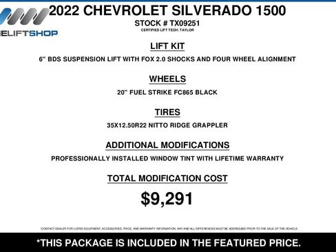 Used 2022 Chevrolet Silverado 1500 LTZ w/ Z71 Off-Road Package image 2