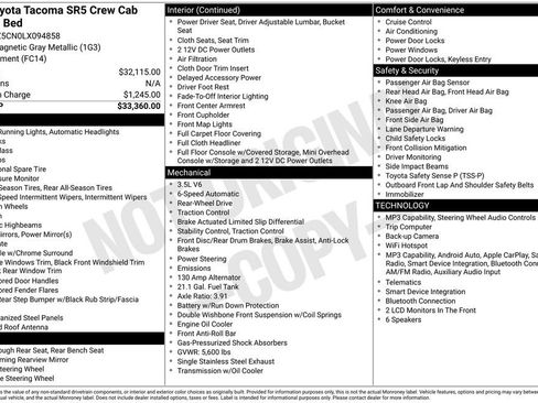 Used 2020 Toyota Tacoma SR5 RWD image 39