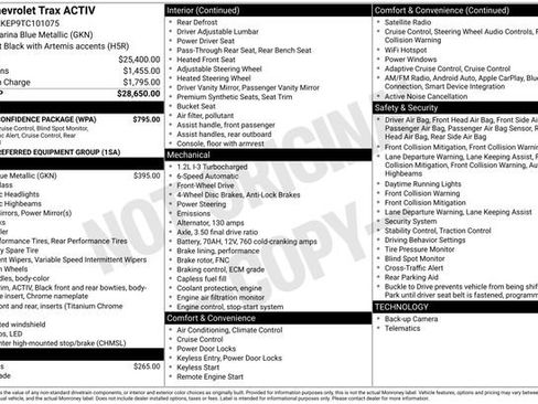 New 2026 Chevrolet Trax ACTIV w/ Driver Confidence Package image 2