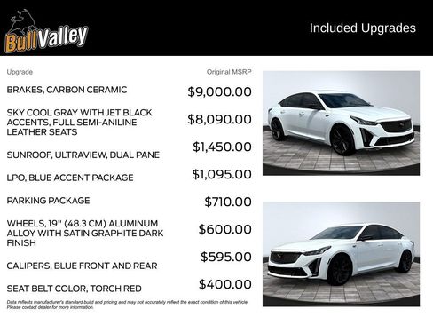 Used 2024 Cadillac CT5 V Blackwing w/ LPO, Blue Accent Package RWD image 11