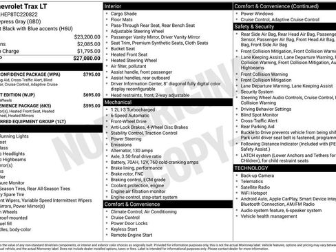 New 2026 Chevrolet Trax LT w/ Driver Confidence Package FWD image 28