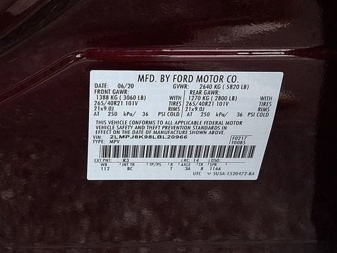Used 2020 Lincoln Nautilus Reserve w/ Equipment Group 201A AWD/4WD image 29