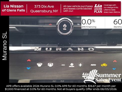 New 2026 Nissan Murano SL AWD/4WD image 23