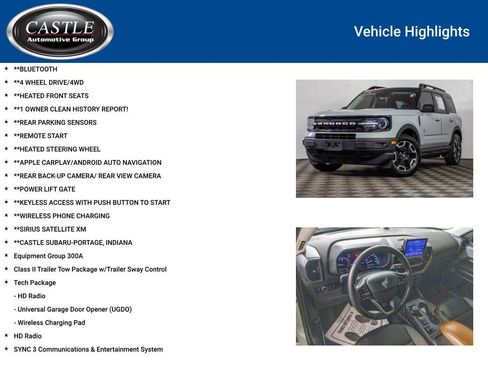 Used 2022 Ford Bronco Sport Outer Banks w/ Tech Package AWD/4WD image 3