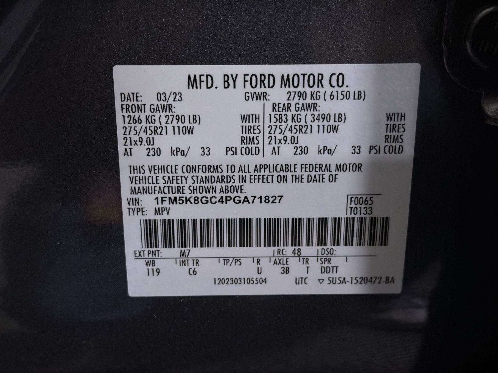 Used 2023 Ford Explorer ST w/ Equipment Group 401A AWD/4WD image 37