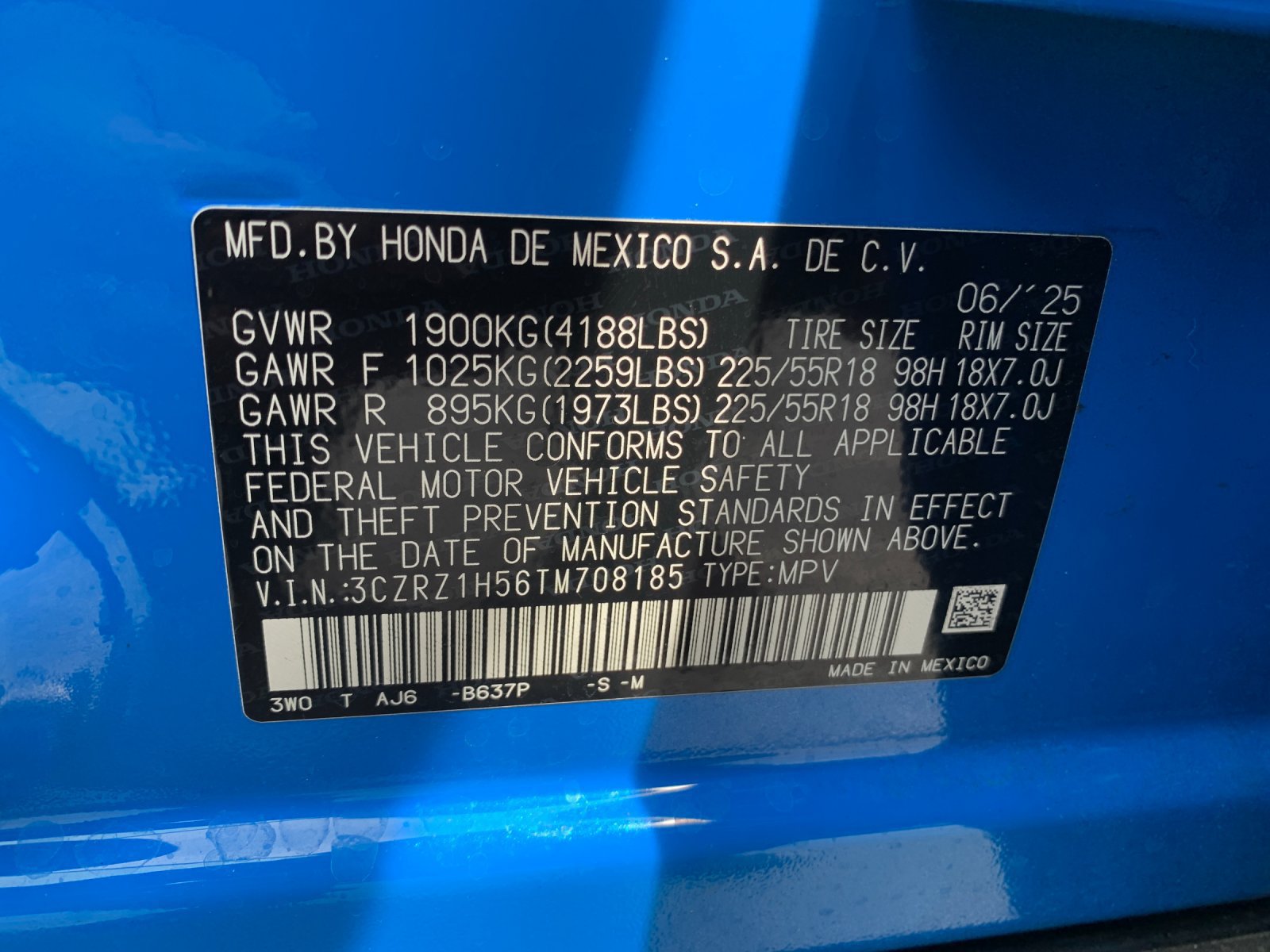 Certified 2026 Honda HR-V Sport image 34