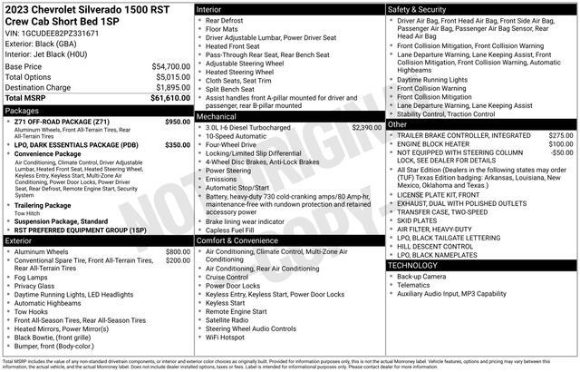 Used 2023 Chevrolet Silverado 1500 RST w/ Z71 Off-Road Package AWD/4WD image 6