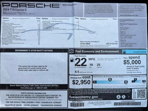 Certified 2024 Porsche 718 Cayman S RWD image 58