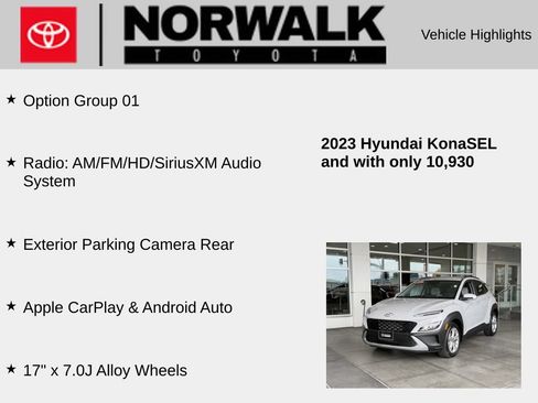 Used 2023 Hyundai Kona SEL FWD image 10