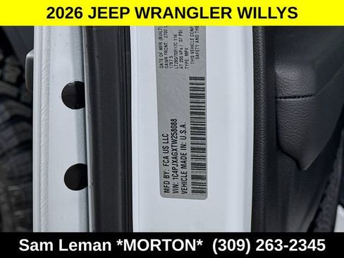 New 2026 Jeep Wrangler Sport AWD/4WD image 26