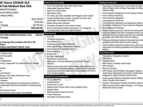 New 2026 GMC Sierra 2500 SLE w/ Snow Plow Prep/Camper Package AWD/4WD image 4