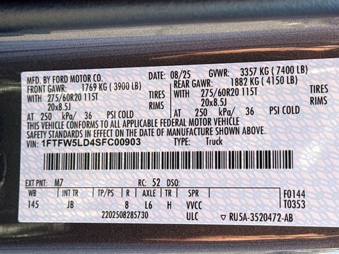 New 2025 Ford F150 Lariat w/ Equipment Group 502A High image 42